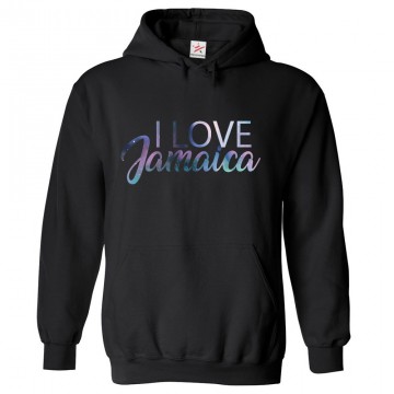 I Love Jamaica Classic Unisex Kids and Adults Pullover Hoodie I Love Jamaica Classic Unisex Kids and Adults Pullover Hoodie